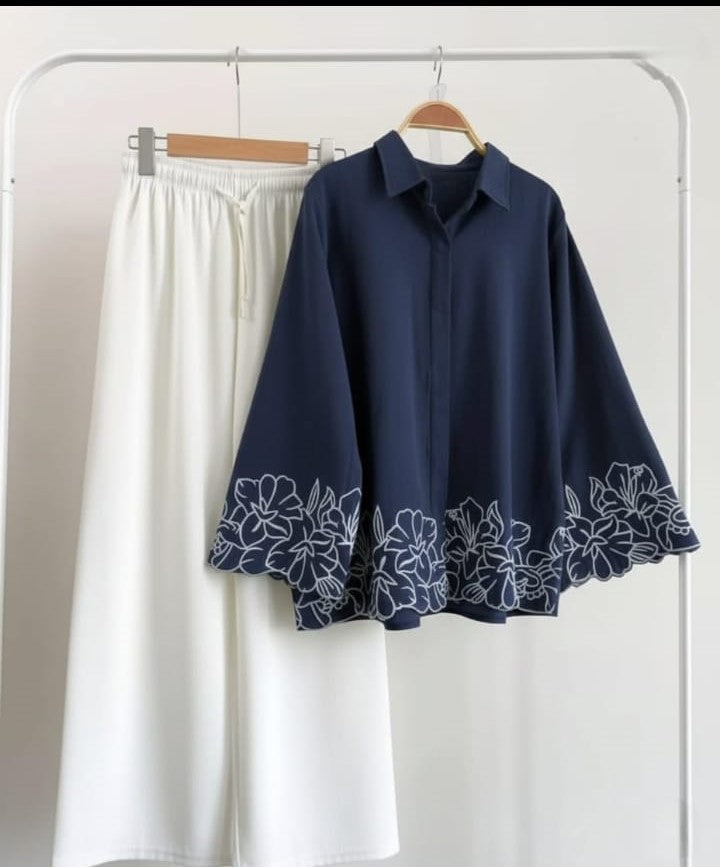 2 Piece Embroided Western style suit 👗👖 -2052