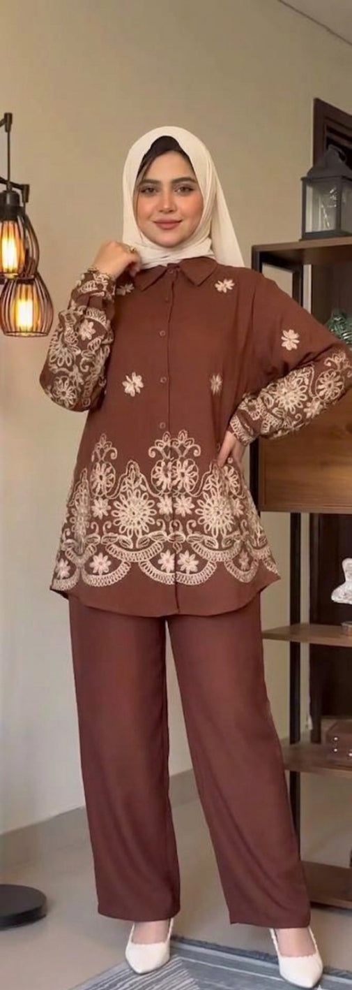 Royal Embroidered Luxe Set 👑