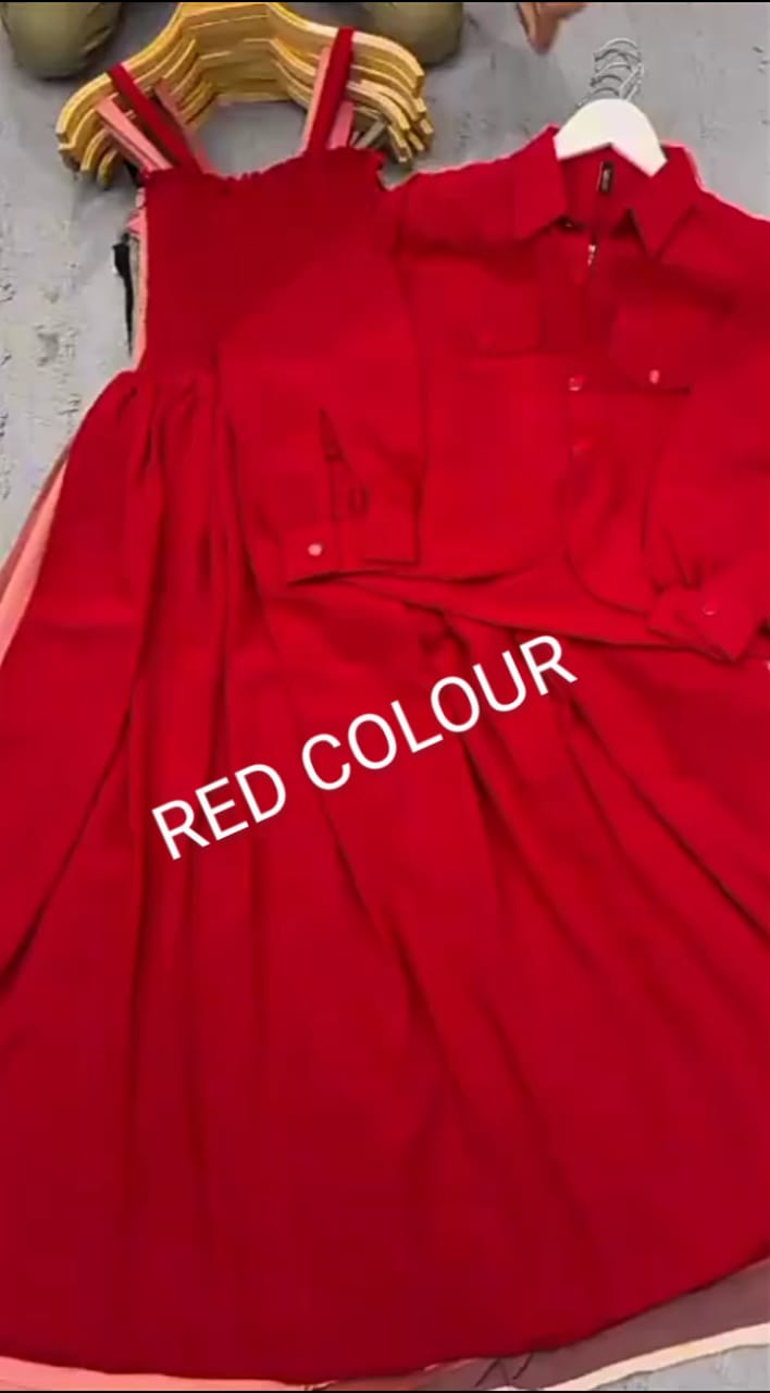 2 Piece Maxi Full Statchable & With Attractive Colors👗 -2003