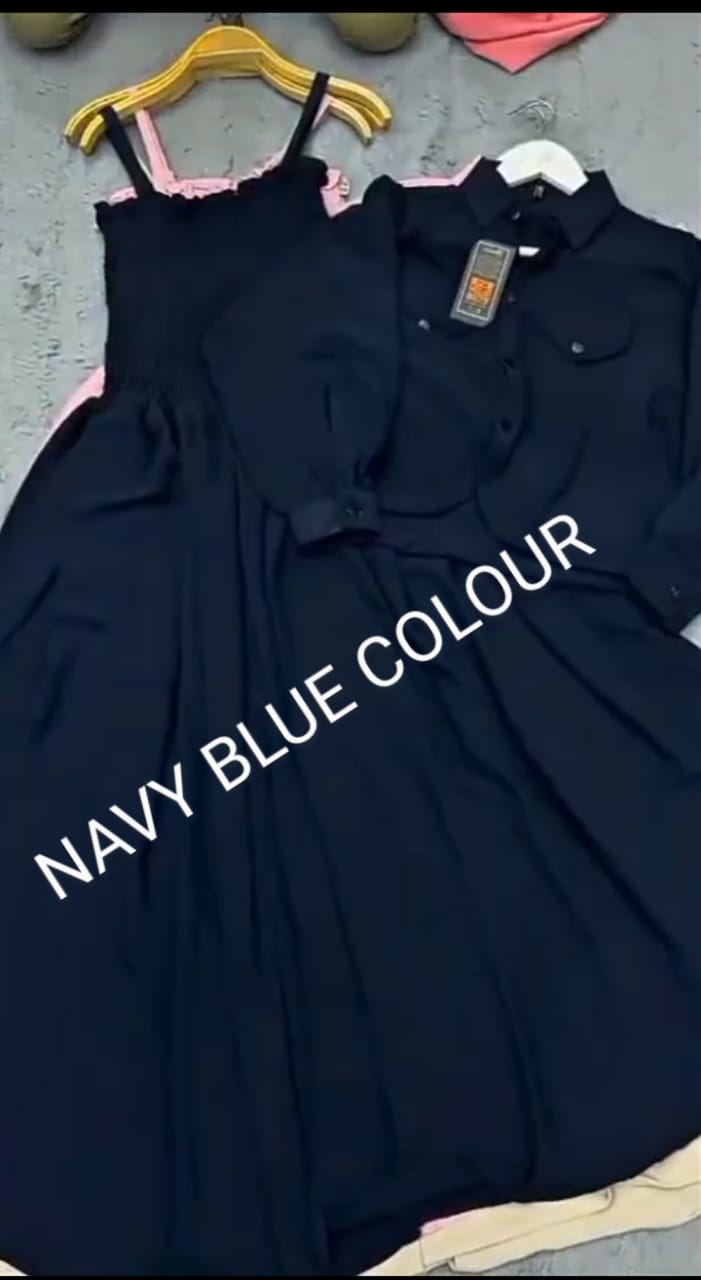 2 Piece Maxi Full Statchable & With Attractive Colors👗 -2003