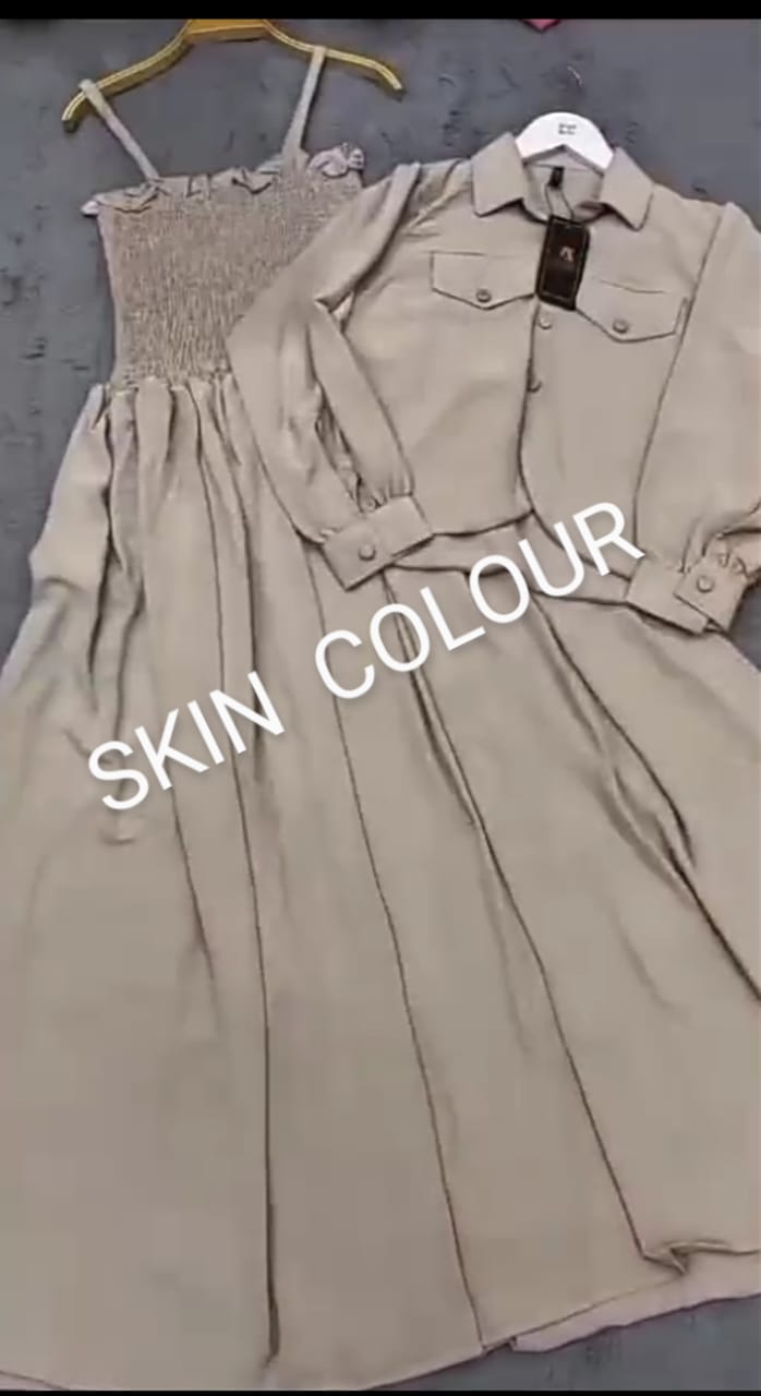 2 Piece Maxi Full Statchable & With Attractive Colors👗 -2003